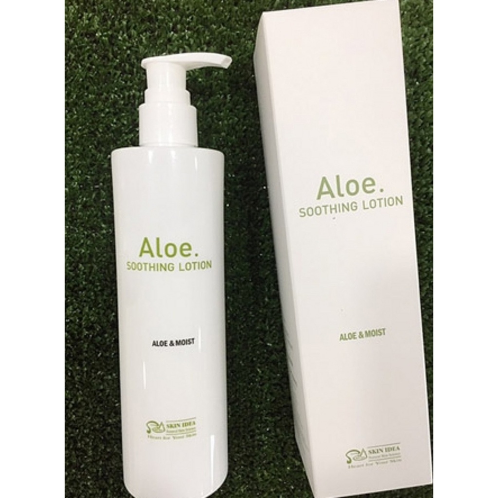 Skin Idea Aloe Skin Toner 300ml + Aloe Soothing Lotion Pump Type 300ml