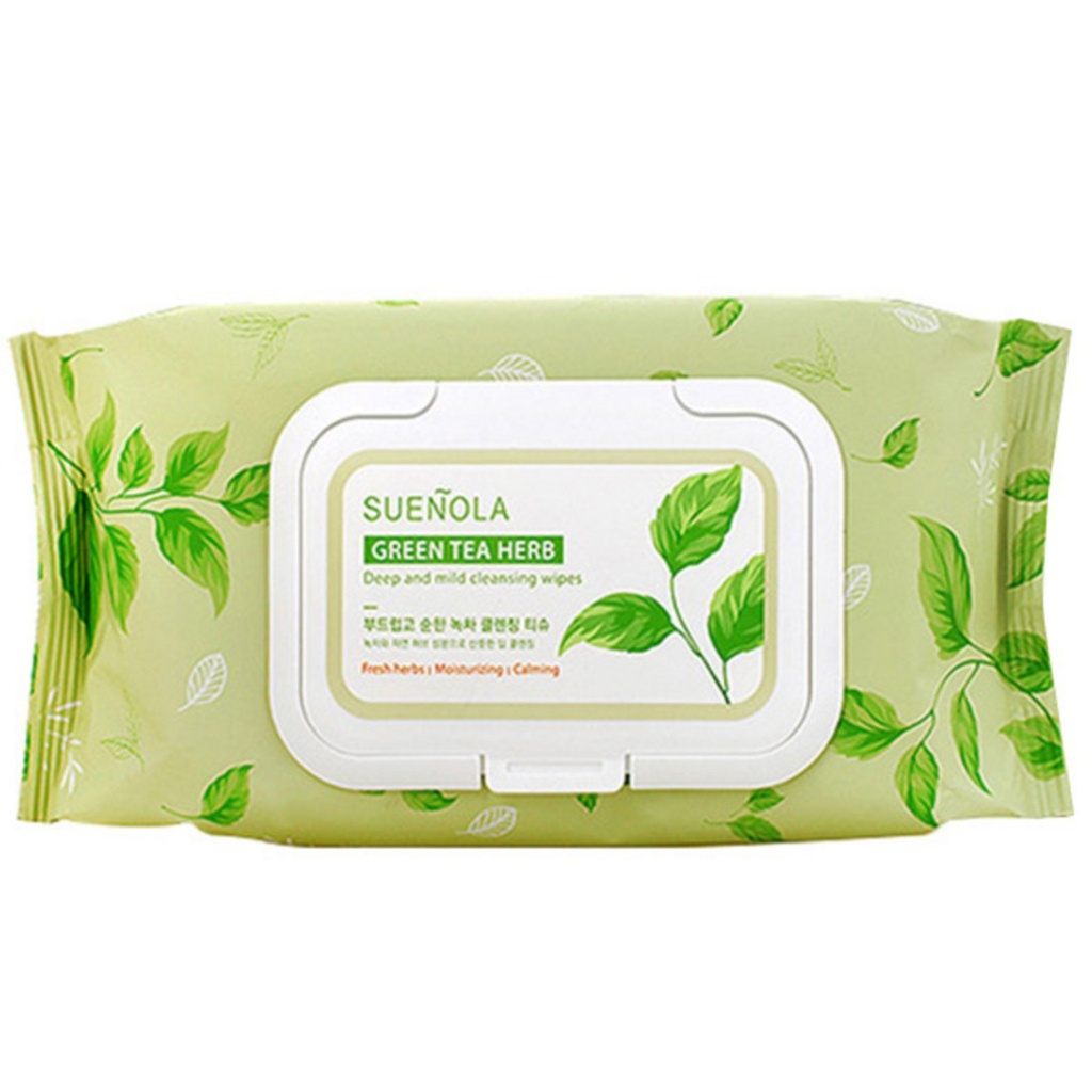 Suenora Green Tea Herb Deep & Mild Cleansing Tissue Cap Type
