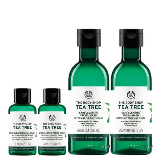 [SKU_3A0SF_EV68Y] The Body Shop Tea Tree Skin Clearing Facial Wash Set 2ea