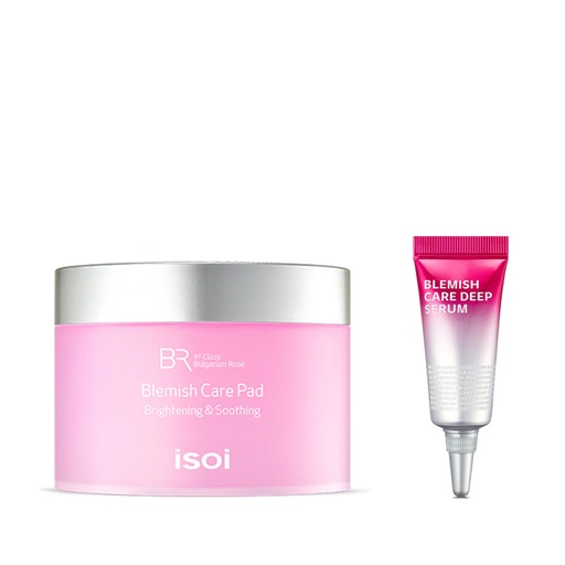 [SKU_2ZZWGWA_4AY0R4S] ISOI Bulgarian Rose Blemish Care Blemish Pad 60p + Blemish Serum 5ml