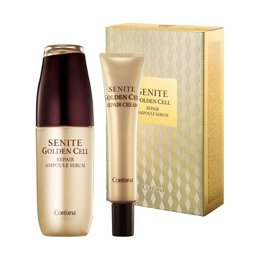 [SKU_1L5W3_7BXKE] Coreana Senite Golden Cell Repair Ampoule Serum Ampoule Serum 45ml + 1p