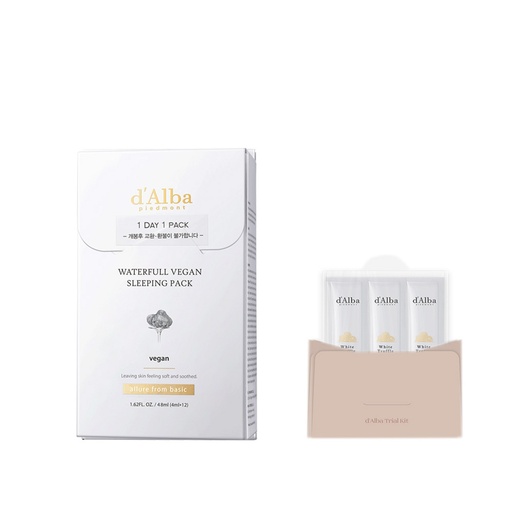 [SKU_310EMBA_6U0FB9Z] Dalba Waterfull Sleeping Pack 4ml x 12p + Kit 4ml x 3p Set