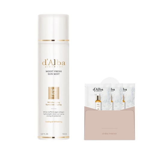 [SKU_2Z7PN6L_6ITRTRA] Dalba Moist Fresh Sun Mist SPF50+ PA++++ 150ml + White Truffle Return Oil Cream Cleanser 3ml x 3p Set