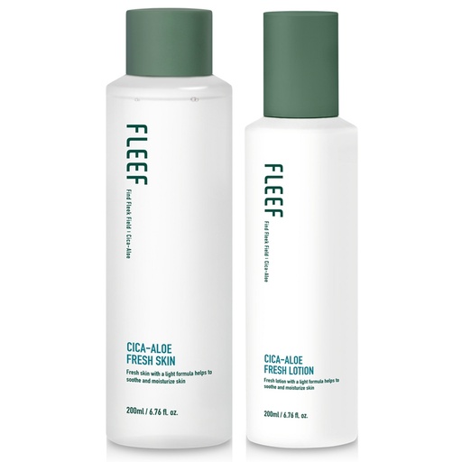 [SKU_2XRWG4M_69UV2CY] Flip Cica Aloe Weak Acid Fresh Skin 200ml + Lotion 200ml Set